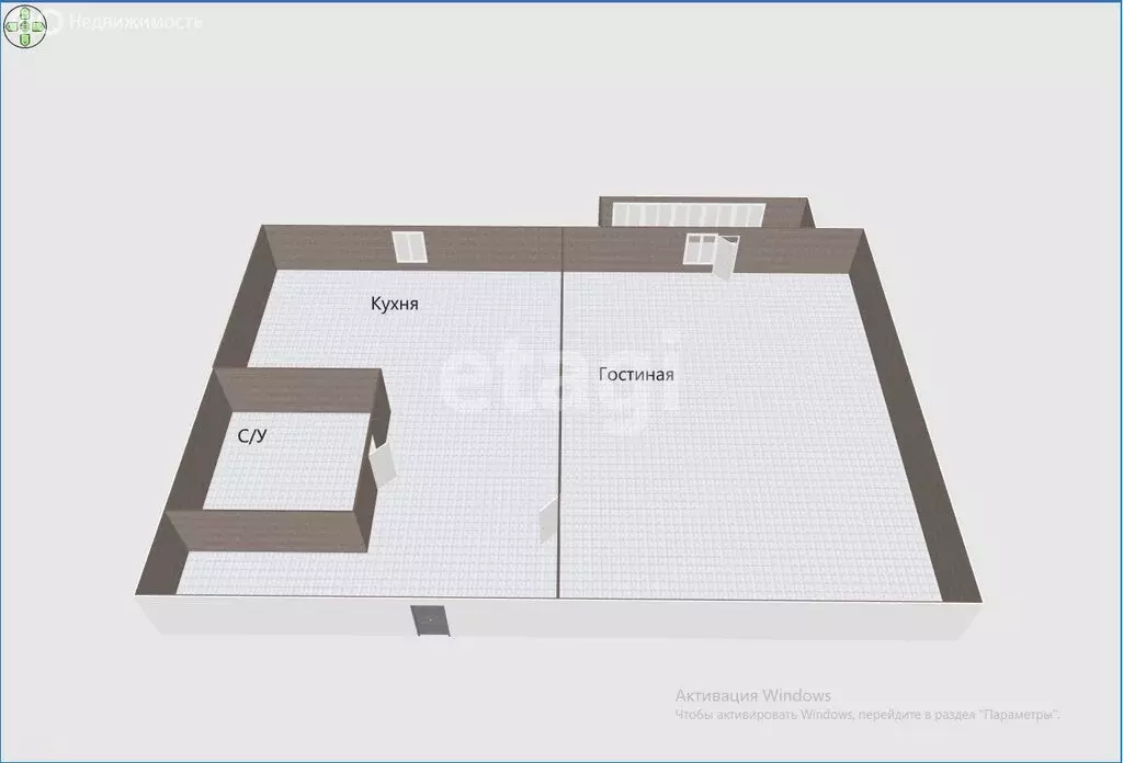 1-комнатная квартира: Анива, Октябрьская улица, 24 (30.5 м) - Фото 2