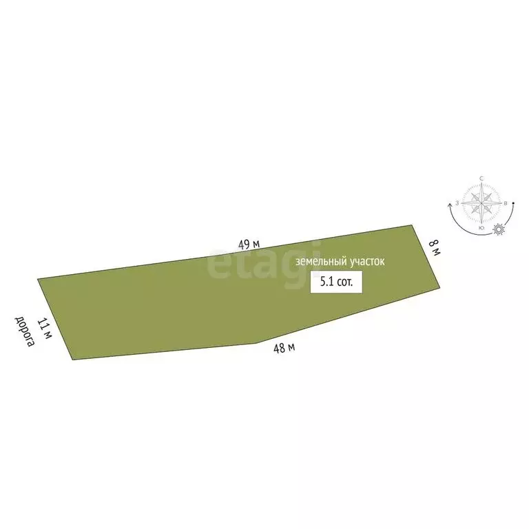 Участок в село Ковардицы, улица Дзержинского (5.1 м) - Фото 0