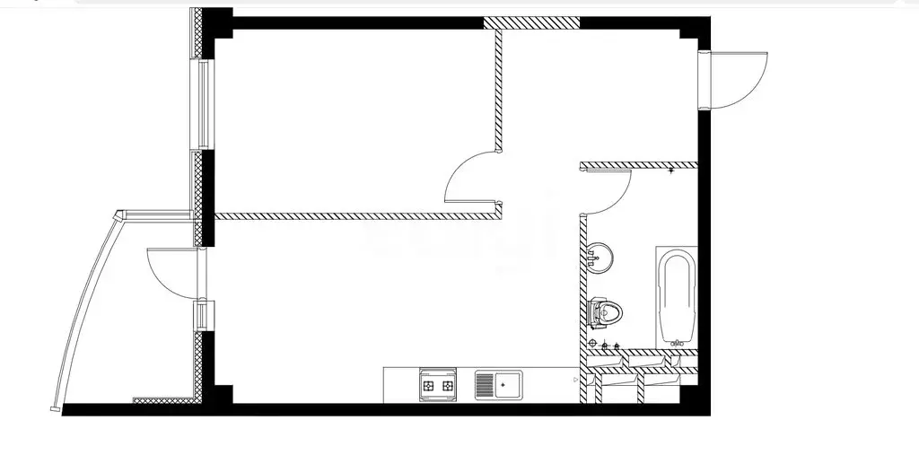1-комнатная квартира: Южно-Сахалинск, улица Алексея Максимовича ... - Фото 1