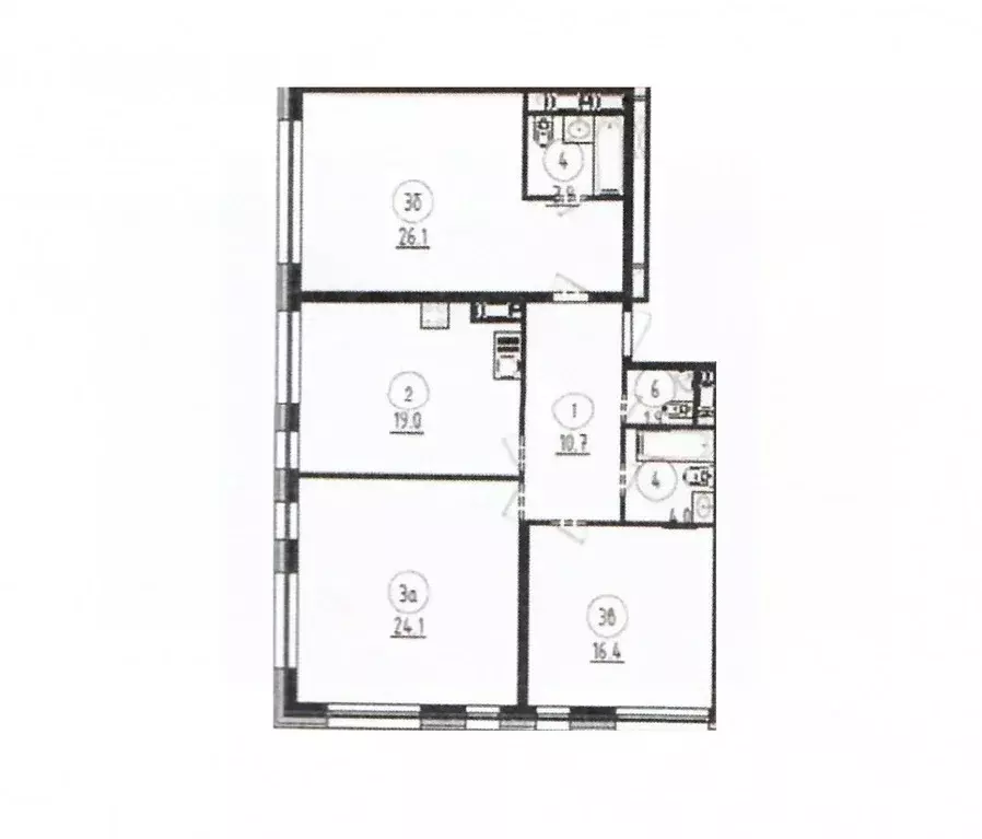 4-к кв. Москва проезд Ольминского, 4 (106.0 м) - Фото 2