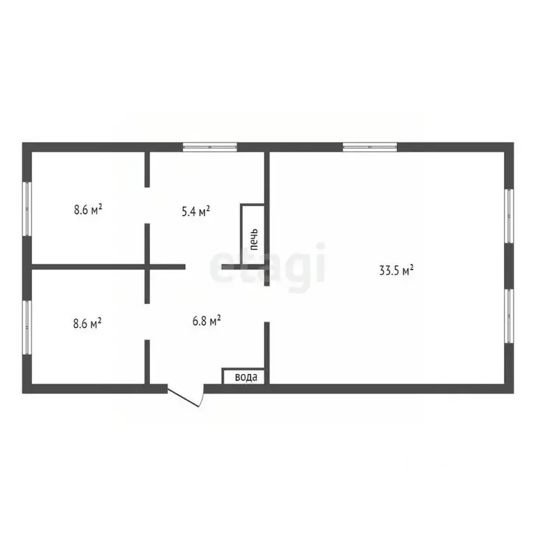 Дом в Красноярский край, Манско-Уярский округ, с. Нарва ул. Заводская ... - Фото 2