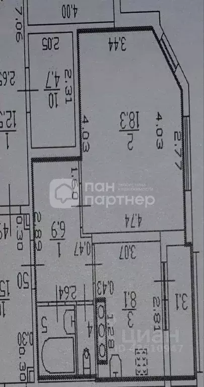 1-к кв. Санкт-Петербург Петергофское ш., 84К7 (37.0 м) - Фото 2