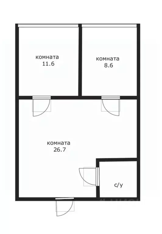 Комната Краснодарский край, Геленджик ул. Орджоникидзе, 9А (20.2 м) - Фото 2