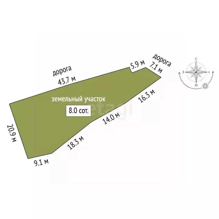 Участок в Калужская область, Калуга Секиотовская ул., 75 (8.0 сот.) - Фото 1