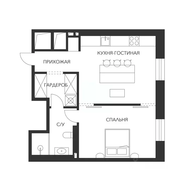 1-к кв. Москва ул. Большая Дмитровка, 9С1 (47.55 м) - Фото 2