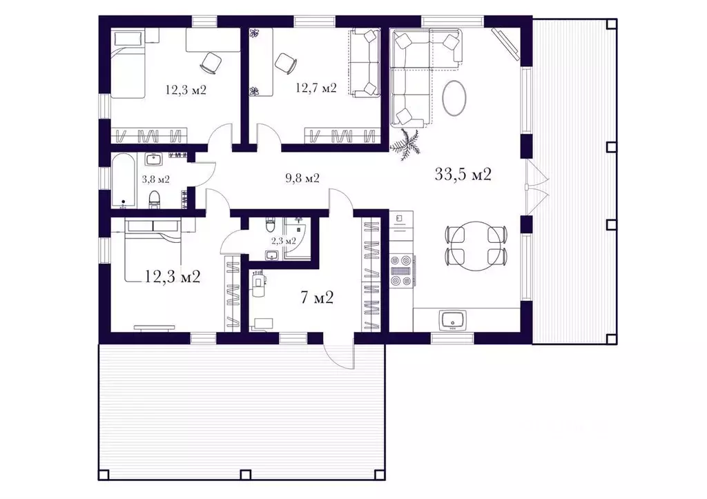 Дом в Ленинградская область, Гатчинский муниципальный округ, д. ... - Фото 1