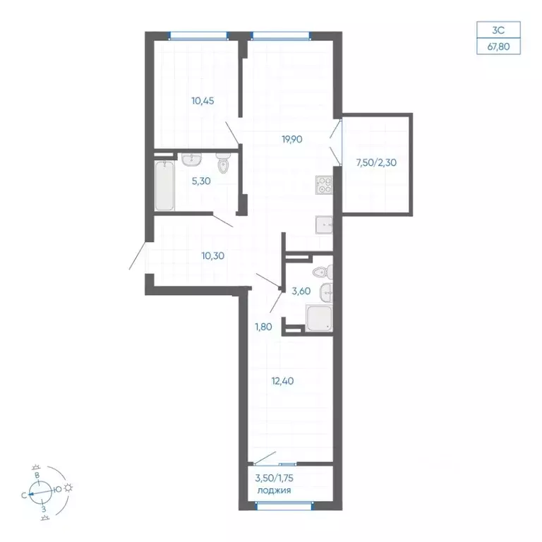 2-к кв. Челябинская область, Челябинский городской округ, пос. ... - Фото 0