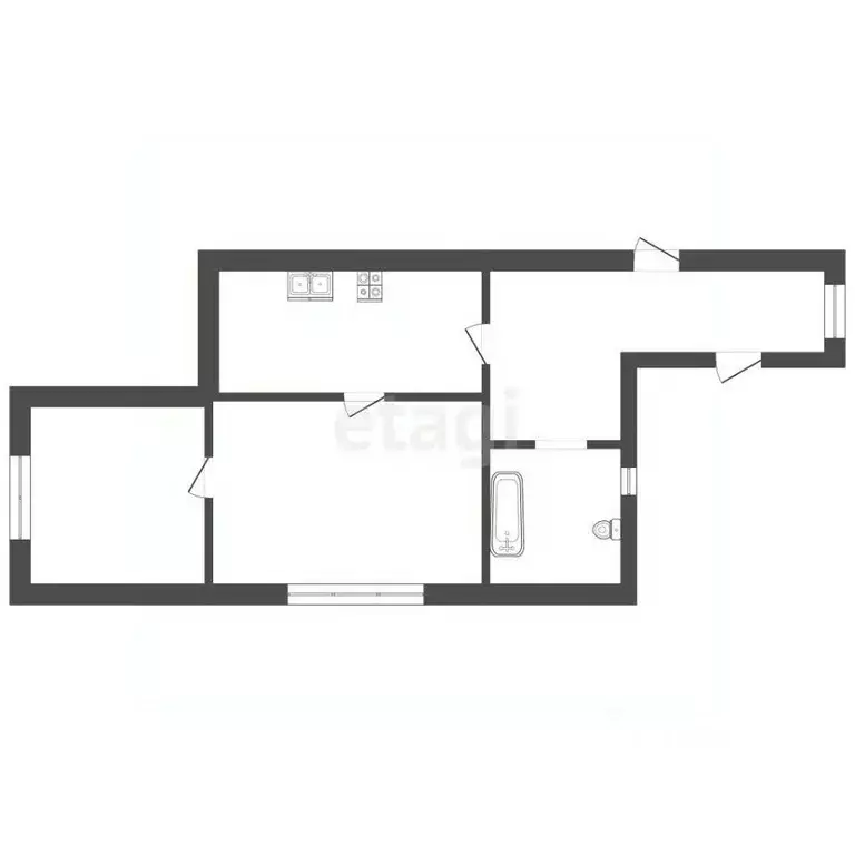 2-к кв. Ставропольский край, Пятигорск Октябрьская ул. (41.6 м) - Фото 2