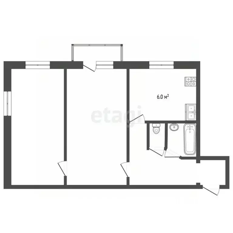 2-к кв. Московская область, Королев ул. Карла Маркса, 4 (41.0 м) - Фото 2