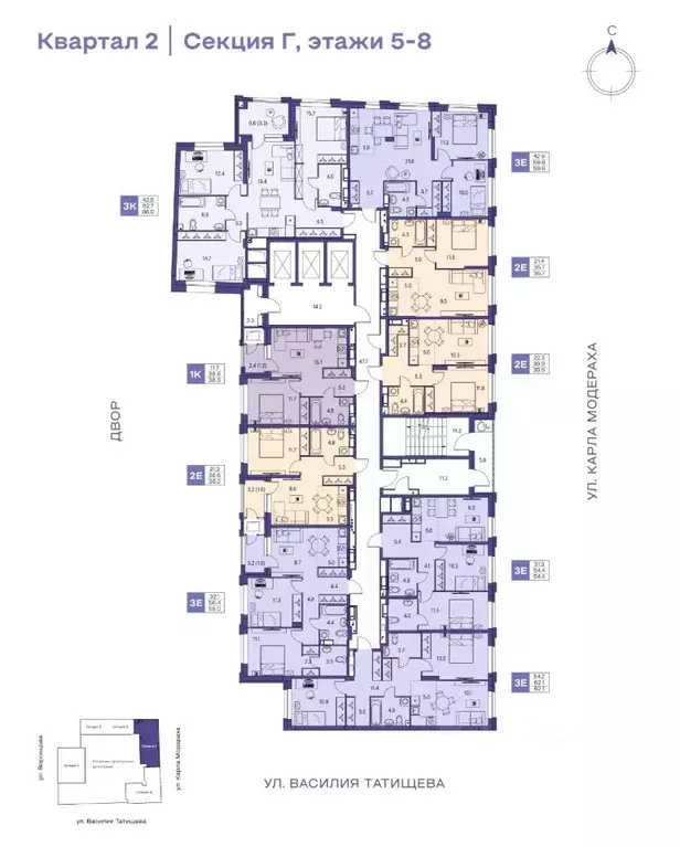 3-к кв. Пермский край, Пермь ул. Карла Модераха, 7 (86.0 м) - Фото 2