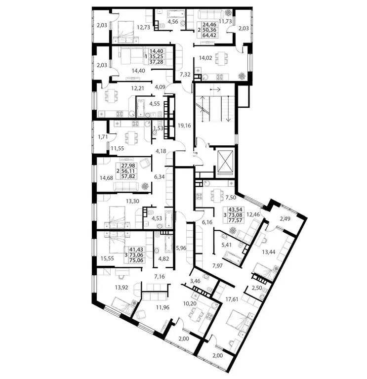 3-к кв. Краснодарский край, Динская ст-ца ул. Спортивная, 2А (77.57 м) - Фото 1