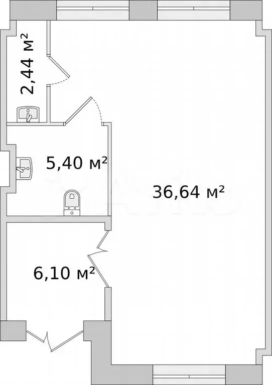 Продам помещение свободного назначения, 50.67 м - Фото 0
