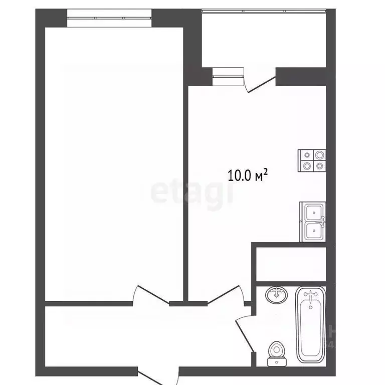 1-к кв. Московская область, Балашиха Саввино мкр, ул. Калинина, 18 ... - Фото 2