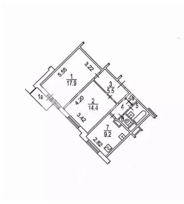 2-к кв. Москва ул. Академика Анохина, 34К1 (53.7 м) - Фото 2