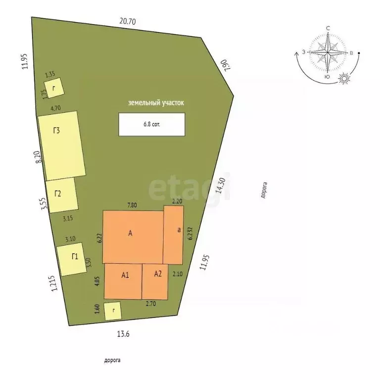 Дом в Камчатский край, Елизово Жупановская ул., 27 (68 м) - Фото 1
