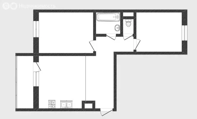 2-комнатная квартира: Тюмень, улица Павла Шарова, 9к1 (67.6 м) - Фото 1