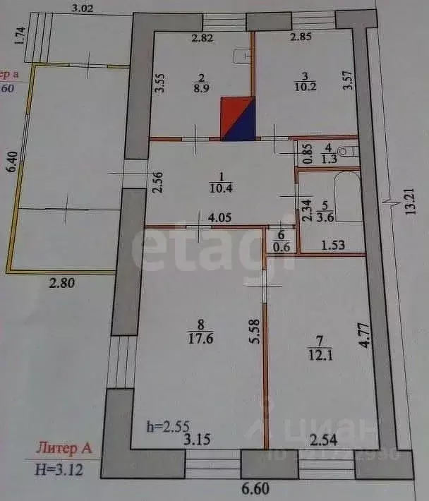Дом в Амурская область, с. Ивановка пер. Высокий, 1 (82 м) - Фото 2