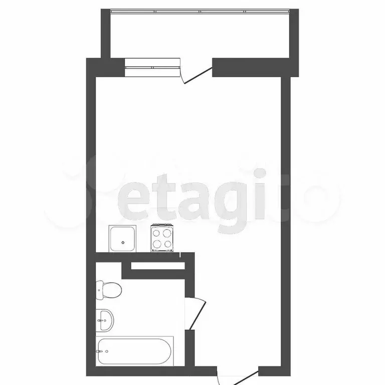 Квартира-студия, 20 м, 20/20 эт. - Фото 0