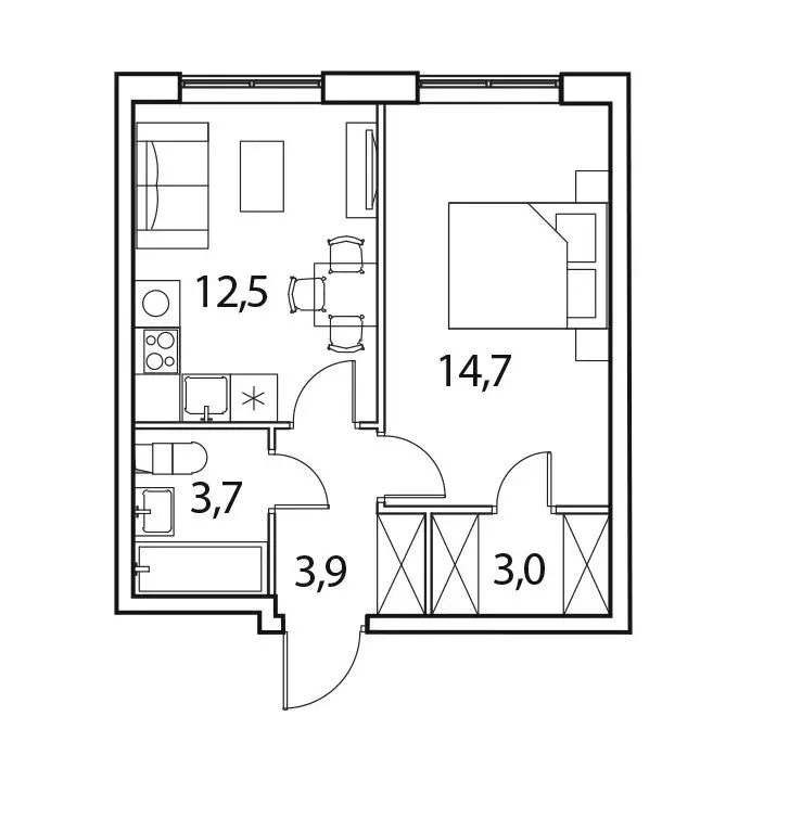 Продаётся 1-к квартира, 37.8 м - Фото 0