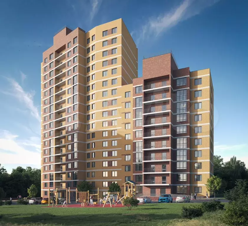 1-к. квартира, 45,4 м, 8/17 эт. - Фото 1