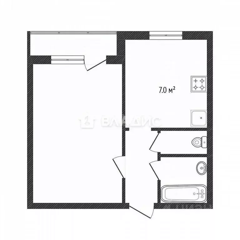 1-к кв. Московская область, Реутов ул. Октября, 8 (33.6 м) - Фото 2