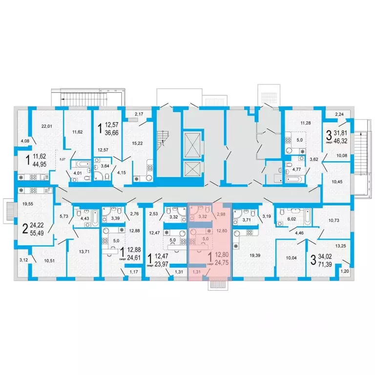 1-к кв. Башкортостан, Уфа ул. Акварельная, 4 (24.75 м) - Фото 2