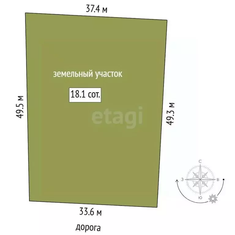 Участок в Тюменская область, Тюменский муниципальный округ, Каменское ... - Фото 2