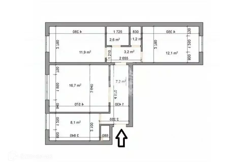 3-к кв. Московская область, Воскресенск ул. Мичурина, 17а (71.6 м) - Фото 2