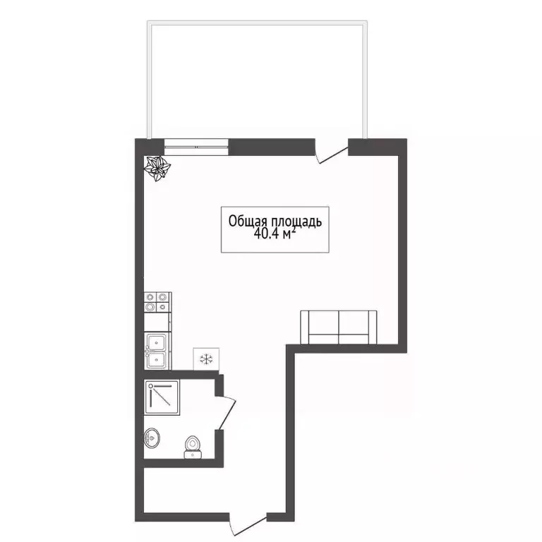 1-к кв. Новосибирская область, Мошковский район, пос. Октябрьский ул. ... - Фото 2