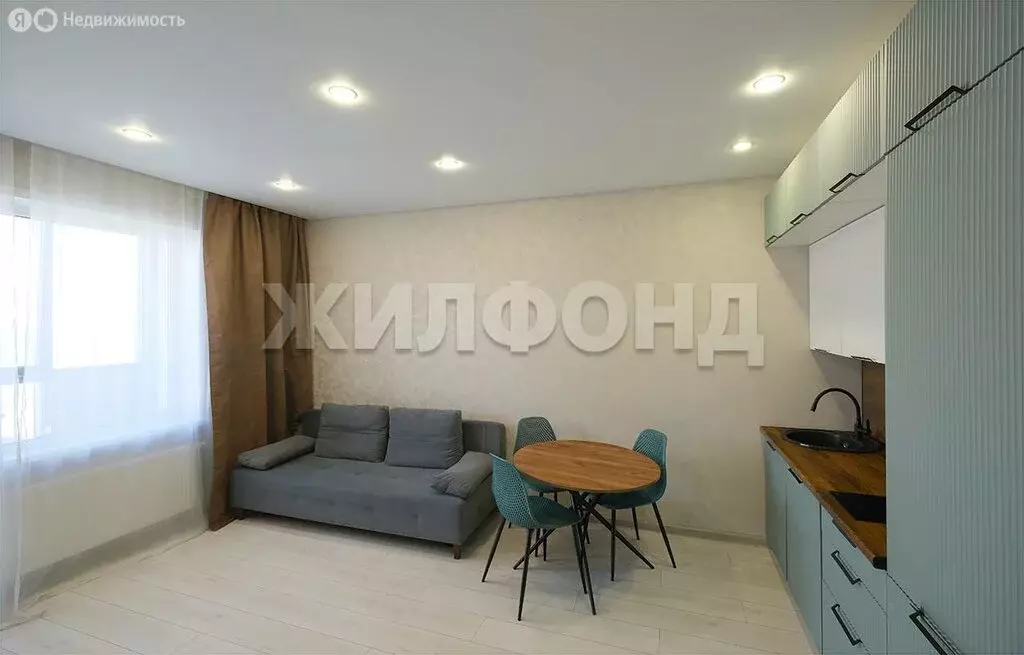 Квартира-студия: Новосибирск, Светлановская улица, 52/2 (31.3 м) - Фото 1