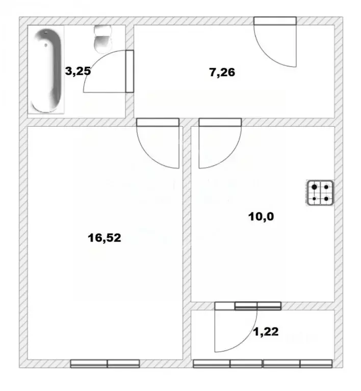 1-к кв. Калининградская область, Калининград Малоярославская ул., 6 ... - Фото 2