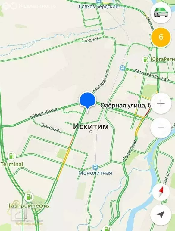 Участок в Искитим, Озёрная улица (12 м) - Фото 1