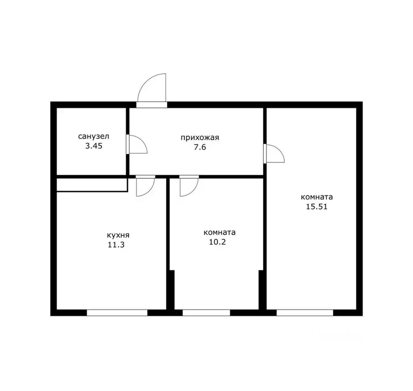2-к кв. Адыгея, Тахтамукайский район, Старобжегокайское с/пос, Новая ... - Фото 2