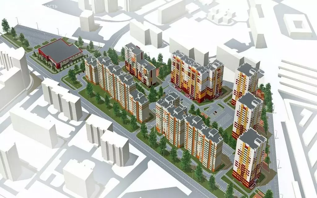 2-комнатная квартира: Засечное, Олимпийская улица, 9 (44 м) - Фото 1