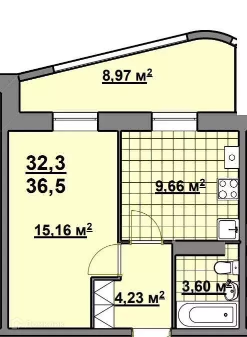 Продаётся 1-к квартира, 40.6 м - Фото 0