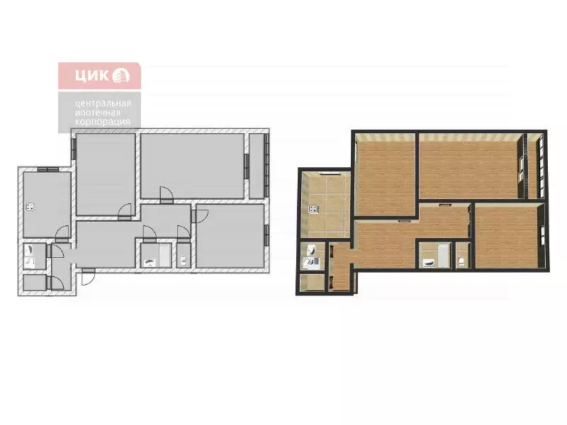 3-комнатная квартира: Рязань, район Приокский, Октябрьская улица, 37к3 ... - Фото 1