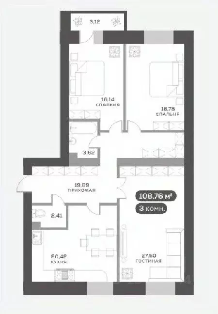 3-к кв. Красноярский край, Красноярск ул. Академгородок, 80 (109.0 м) - Фото 0