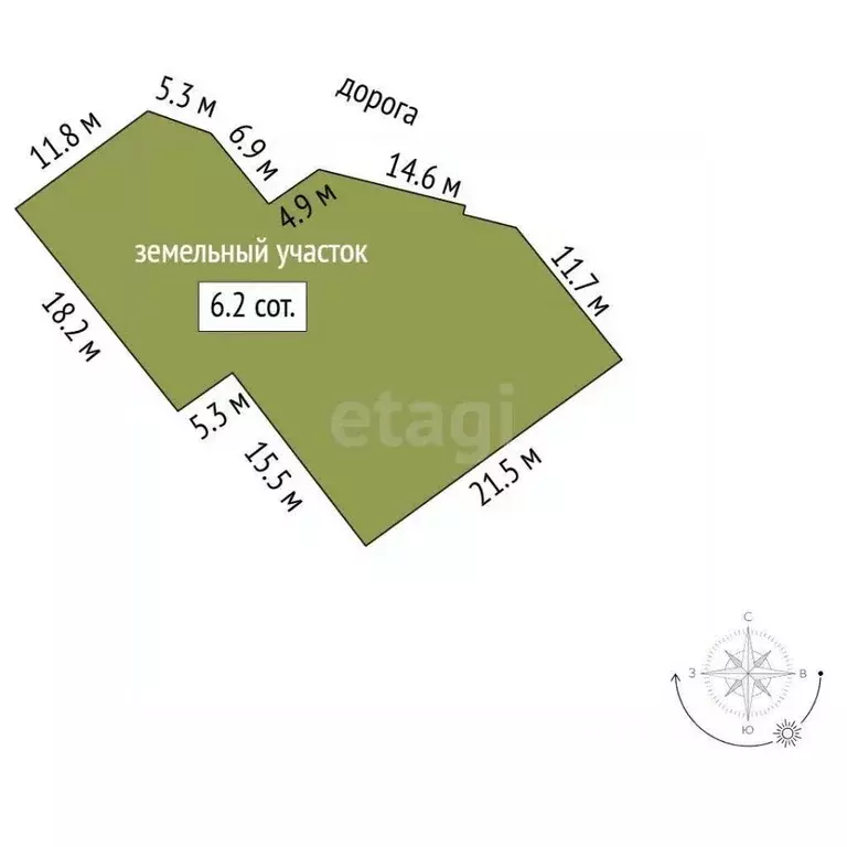 Участок в Крым, Симферопольский район, Трудовское с/пос, № 6 дм, ... - Фото 1