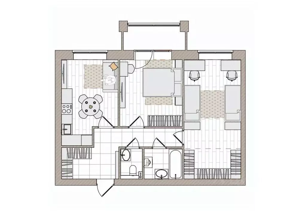 2-к кв. Кировская область, Киров городской округ, пос. Чистые Пруды ... - Фото 1