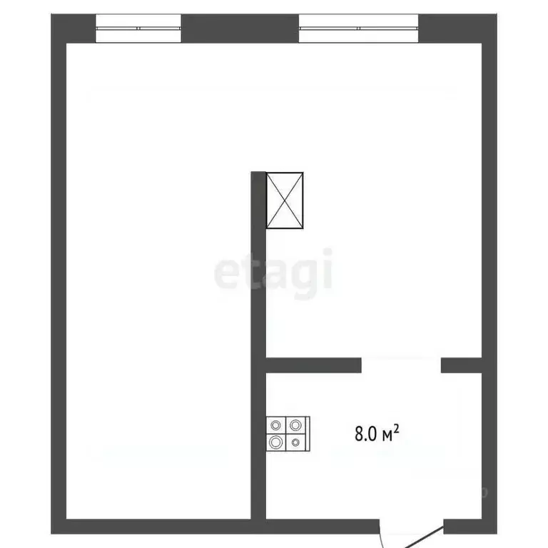 2-к кв. Ярославская область, Ярославль Республиканский проезд, 5 (29.4 ... - Фото 1