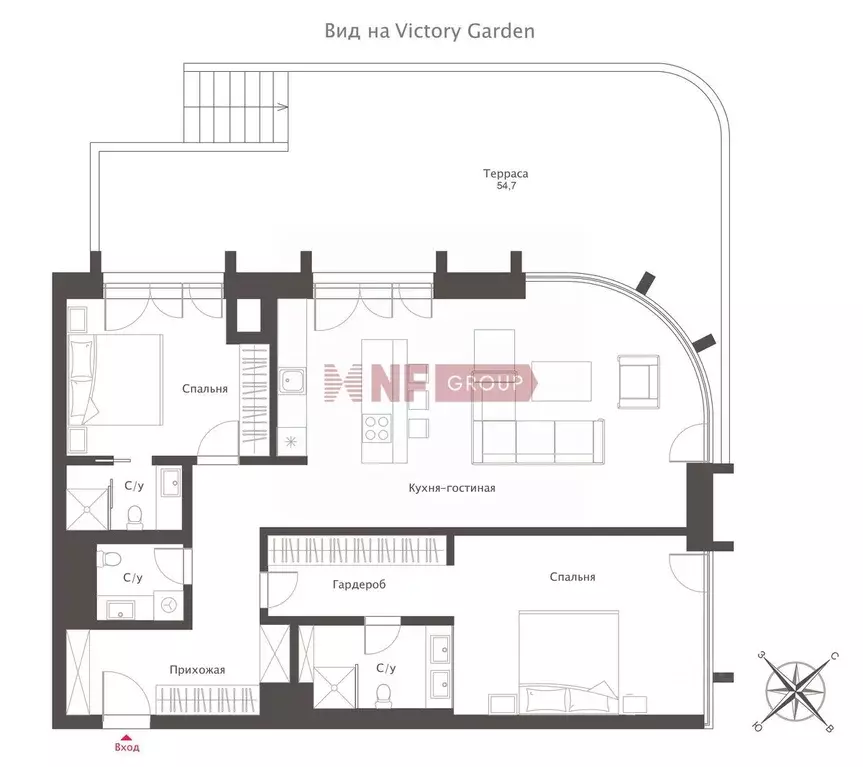 3-к кв. Москва ул. Братьев Фонченко, 1к7 (102.6 м) - Фото 2