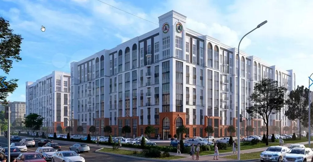 1-к. квартира, 42,7 м, 8/9 эт. - Фото 1