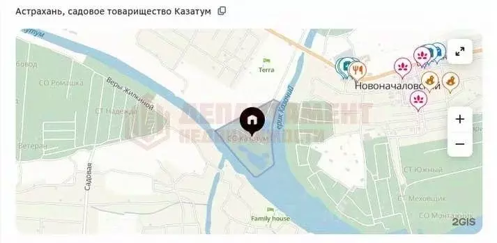 Участок в Астраханская область, Астрахань Казатум СТ, ул. Хасьяновой ... - Фото 1