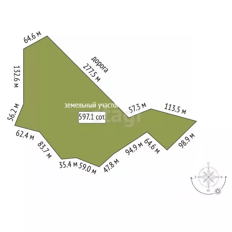 Участок в Саха (Якутия), Якутск  (59.7 сот.) - Фото 1