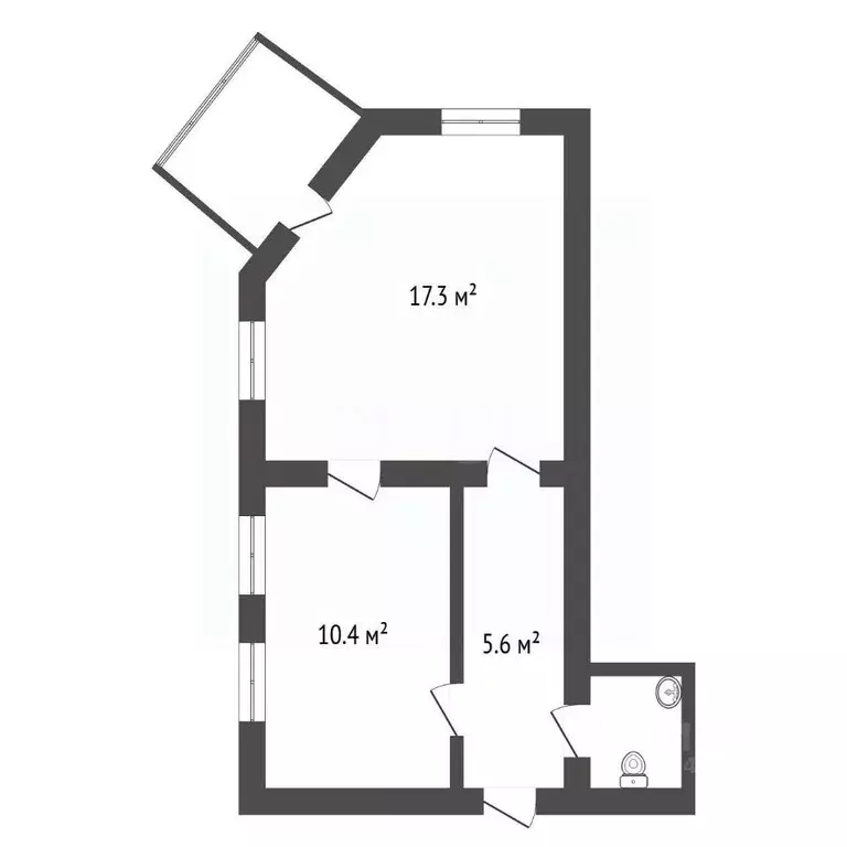 2-к кв. Крым, Ялта ул. Игнатенко, 2 (55.0 м) - Фото 2