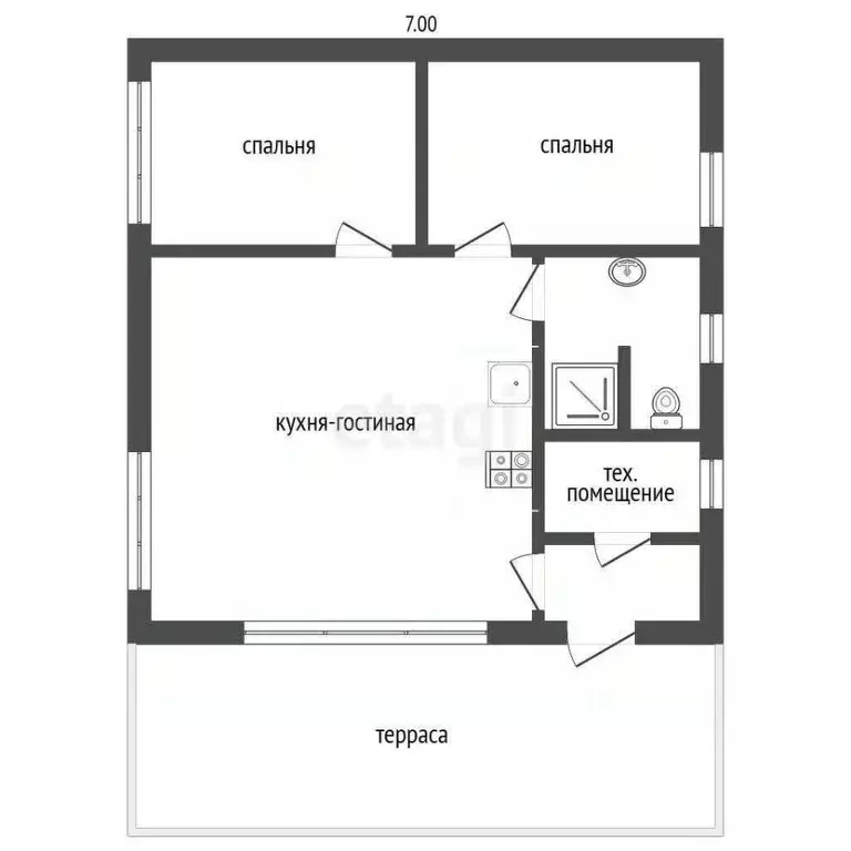 Дом в Тюменская область, Нижнетавдинский муниципальный округ, Березка ... - Фото 2