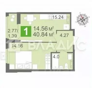 1-к кв. Пензенская область, Пенза ул. Глазунова, 10 (40.8 м) - Фото 1