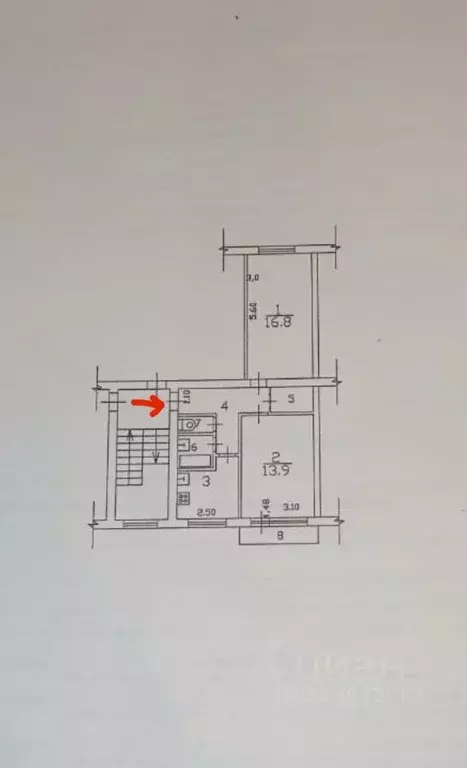 2-к кв. Московская область, Балашиха Саввино мкр, ул. 1 Мая, 18 (47.7 ... - Фото 2