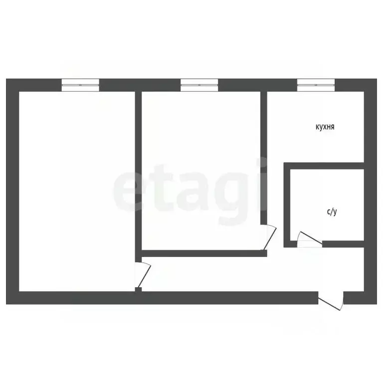 2-к кв. Воронежская область, Воронеж ул. Домостроителей, 21 (45.5 м) - Фото 2