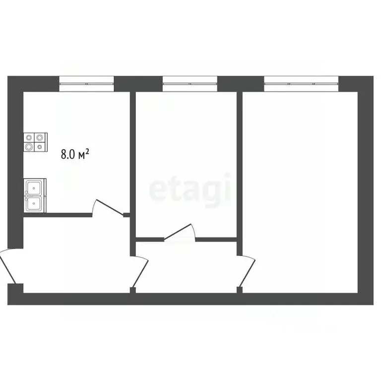 2-к кв. Орловская область, Малоархангельский район, Луковское с/пос, ... - Фото 2